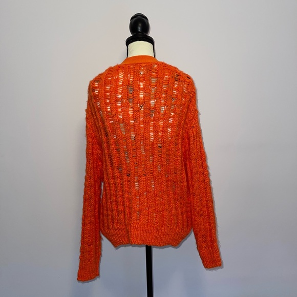 UO Orange Knit Cardigan - Picture 2 of 3